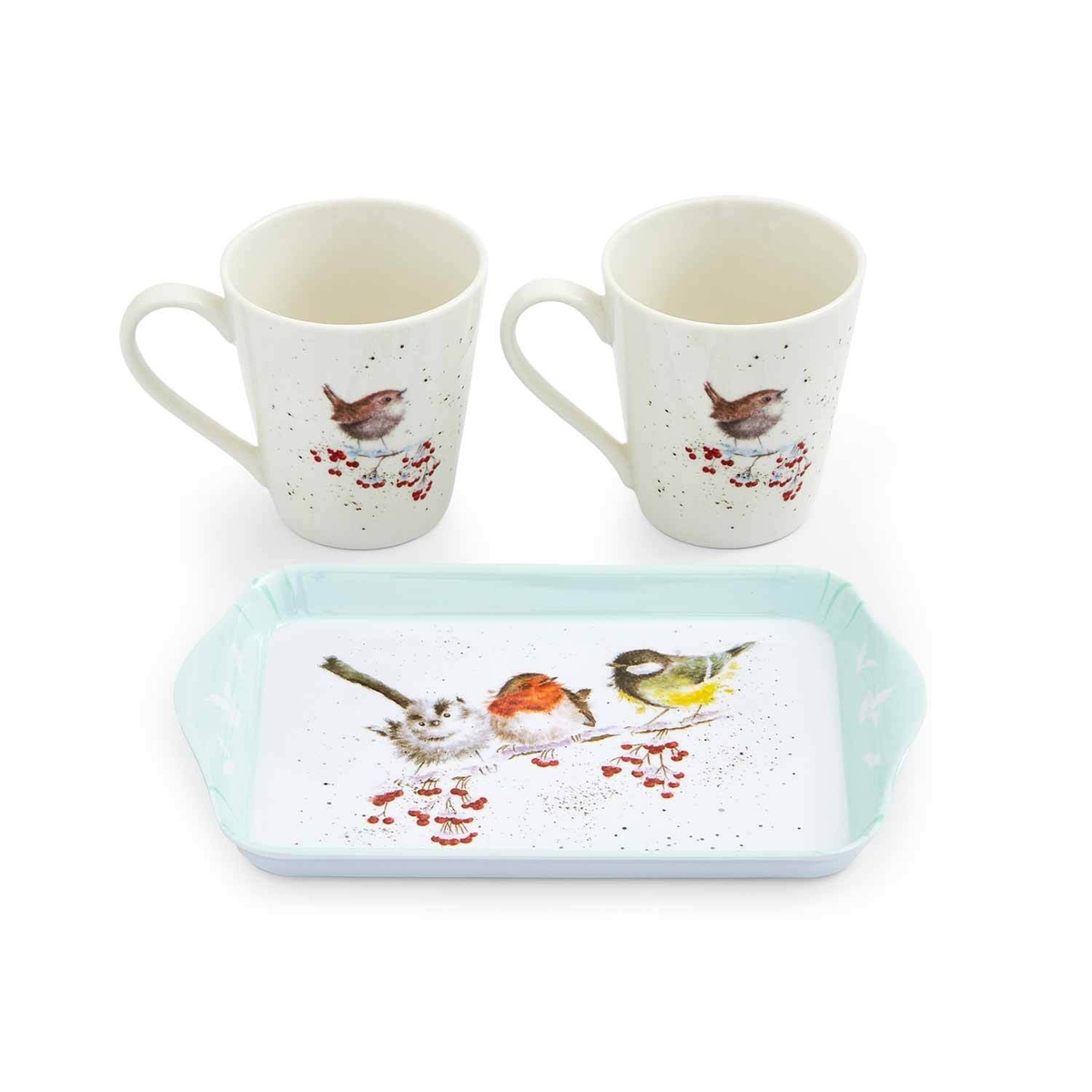 Wrendale Designs One Snowy Day Mug & Tray Set image number null